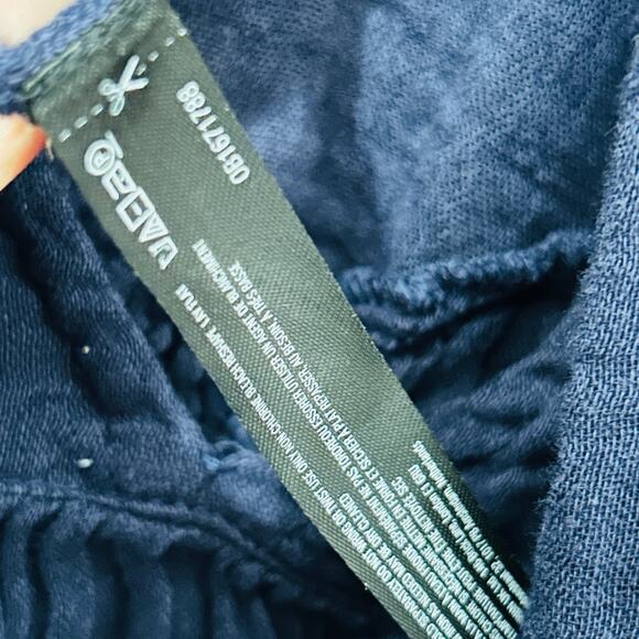 NEW Free People Adler Navy Blue Long Sleeve Tunic Mini Dress Size XS Boho Scandi - Picture 7 of 12